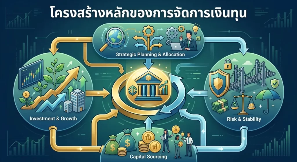 โครงสร้างหลักของการจัดการเงินทุน